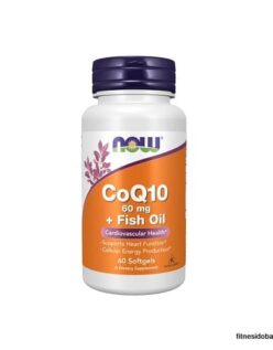 Now CoQ10 60 mg with Omega-3 Fish Oil 60 softgels