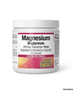 Natural Factors Magnesium Bisglycinate Pure 200 mg Powder 145 grams