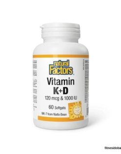 Natural Factors Vitamin K+D 60 softgels